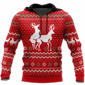 Men's 3D Skull Hoodie – Halloween & Christmas-Inspired Casual Streetwear with Full Sleeves