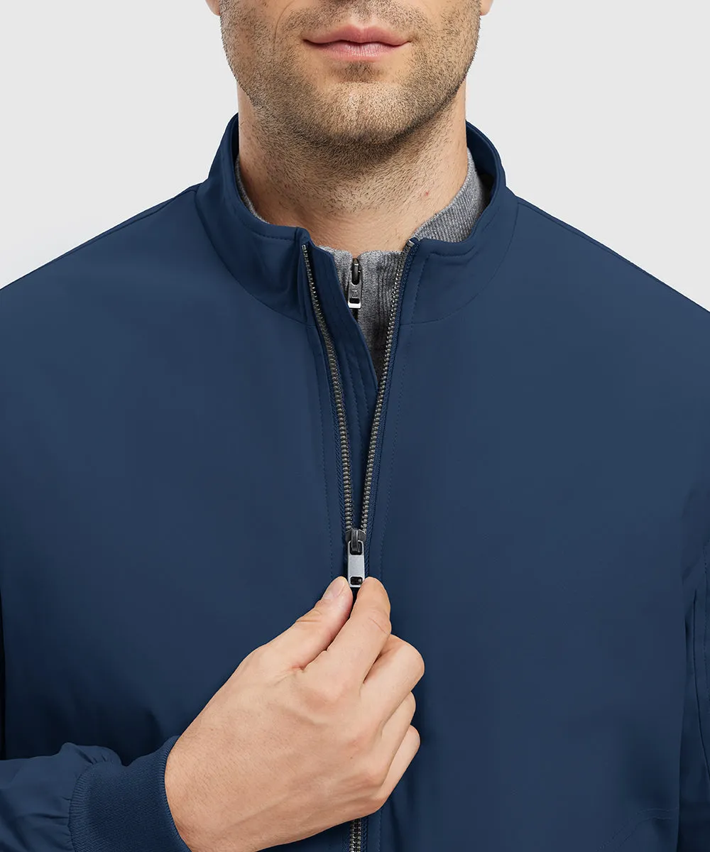 Men's Quilted Cotton Stand Collar Jacket