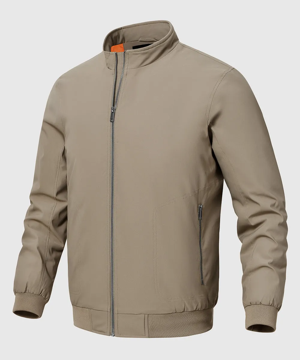 Men's Quilted Cotton Stand Collar Jacket