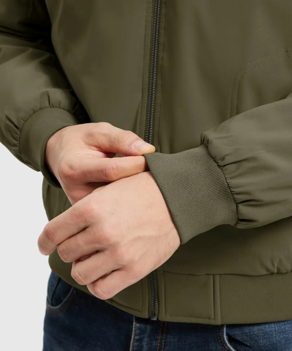 Men's Quilted Cotton Stand Collar Jacket