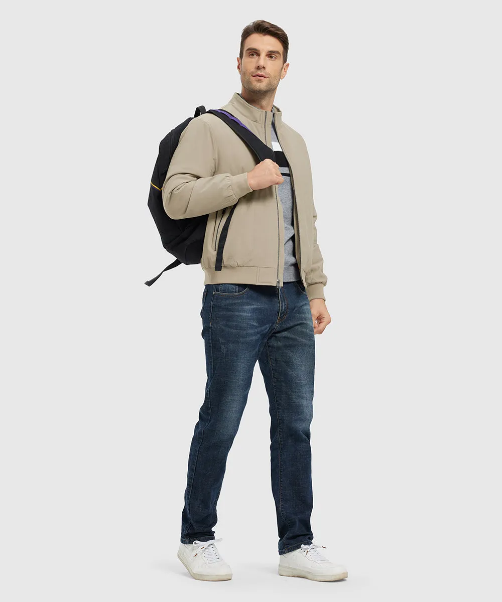 Men's Quilted Cotton Stand Collar Jacket