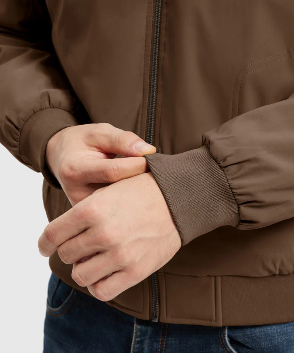 Men's Quilted Cotton Stand Collar Jacket