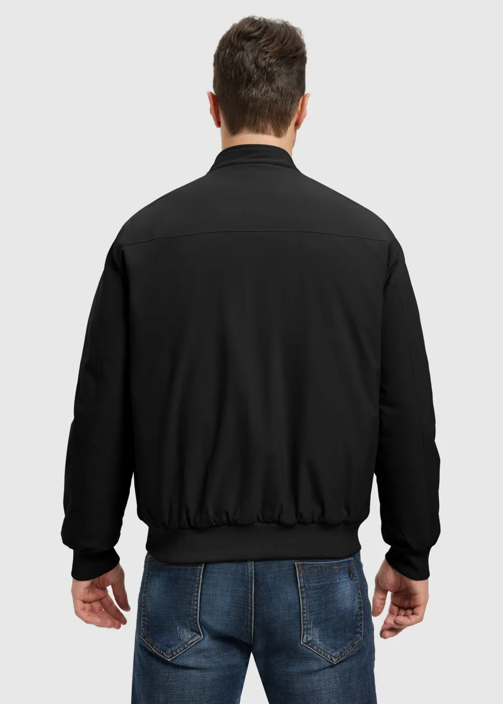 Men's Quilted Cotton Stand Collar Jacket