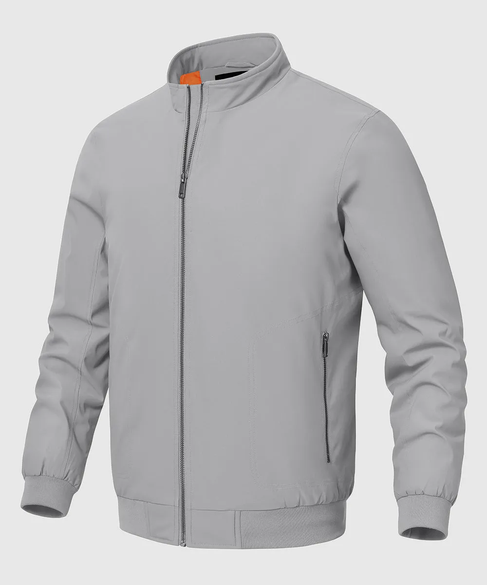 Men's Quilted Cotton Stand Collar Jacket
