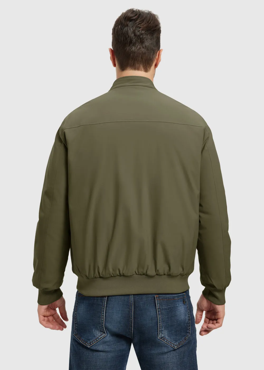 Men's Quilted Cotton Stand Collar Jacket