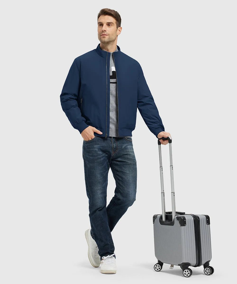 Men's Quilted Cotton Stand Collar Jacket