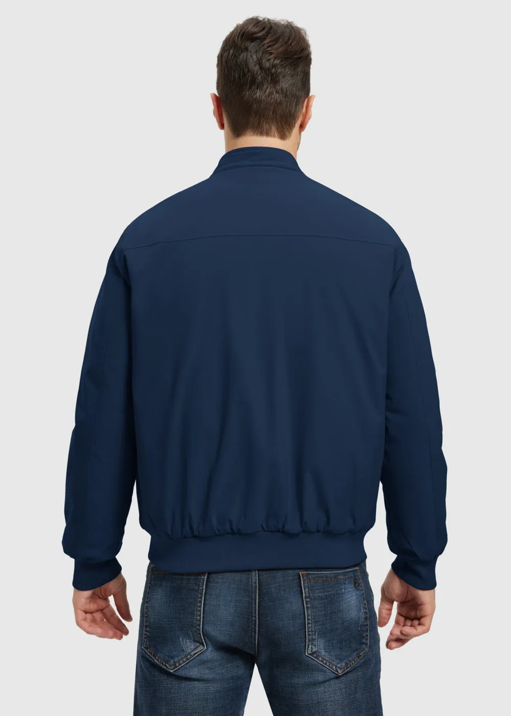 Men's Quilted Cotton Stand Collar Jacket
