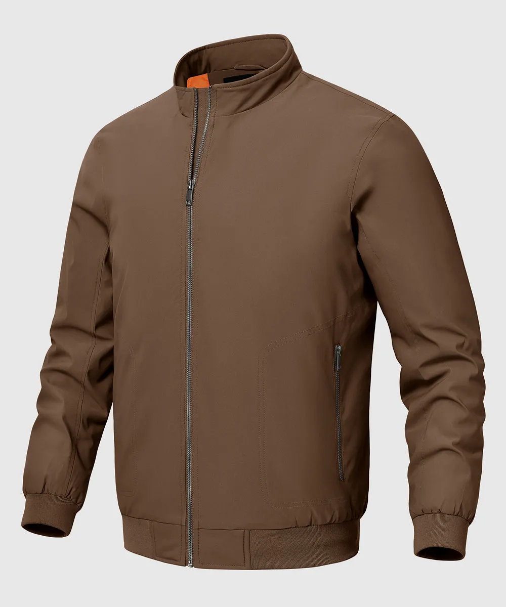 Men's Quilted Cotton Stand Collar Jacket