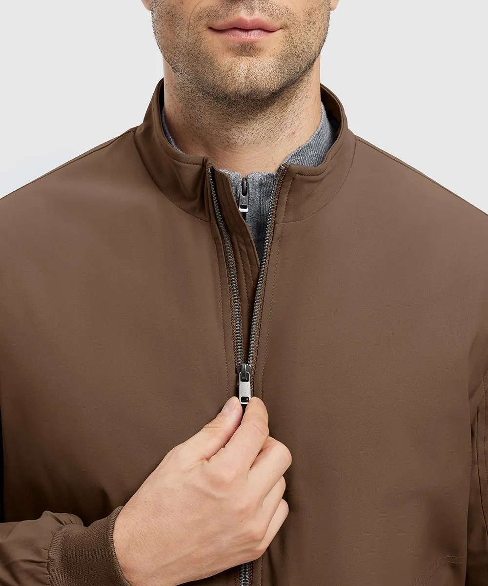 Men's Quilted Cotton Stand Collar Jacket