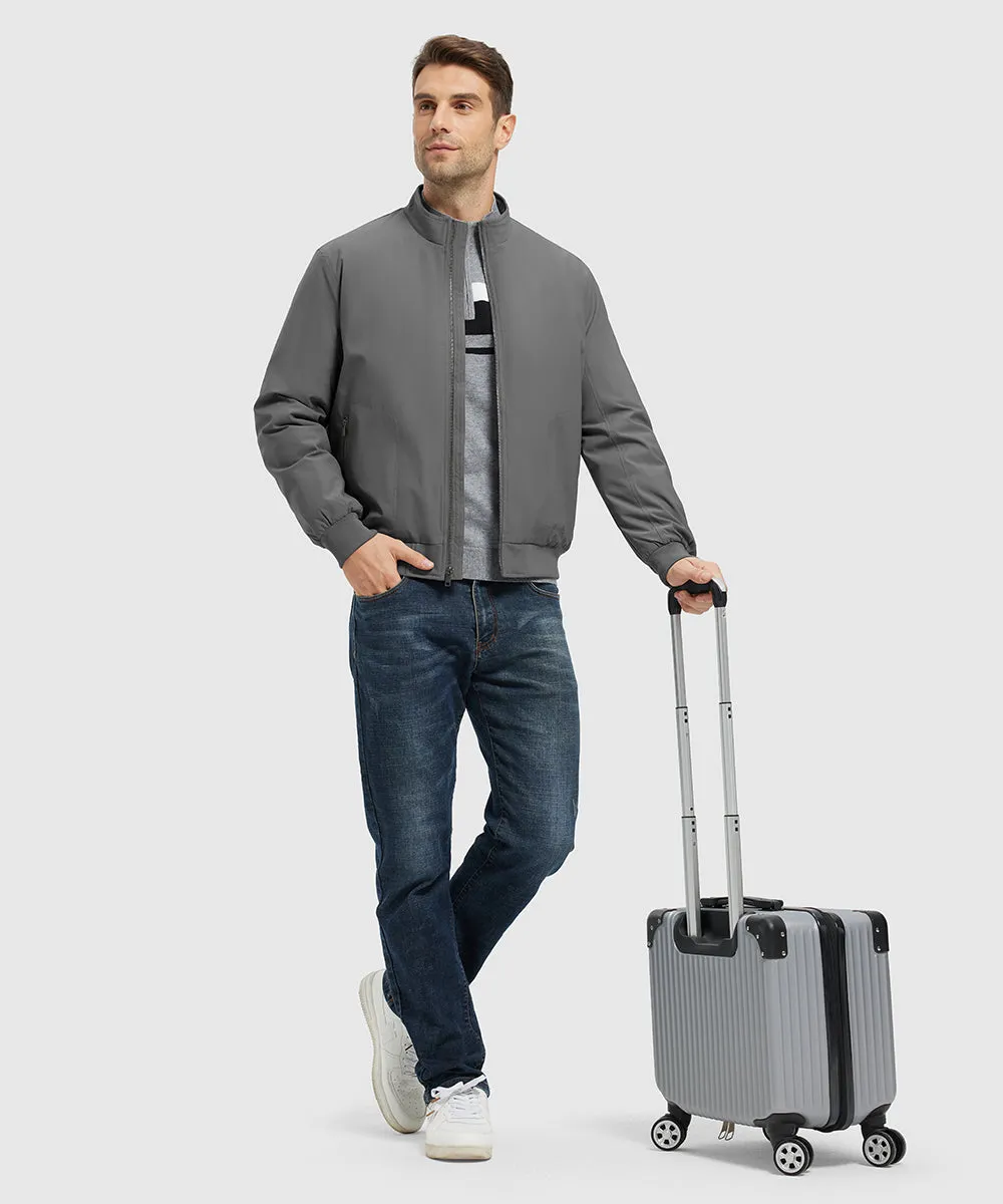 Men's Quilted Cotton Stand Collar Jacket