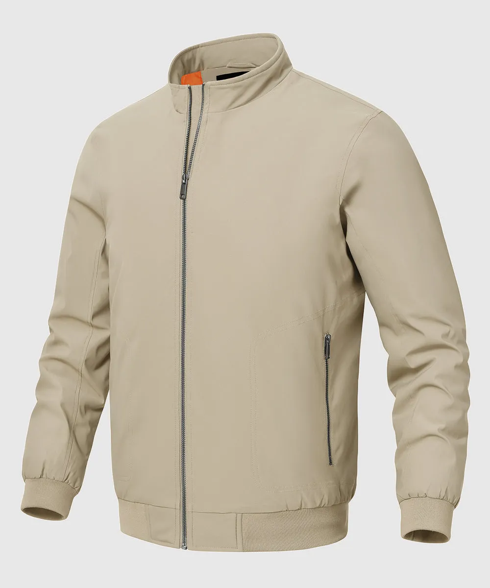 Men's Quilted Cotton Stand Collar Jacket