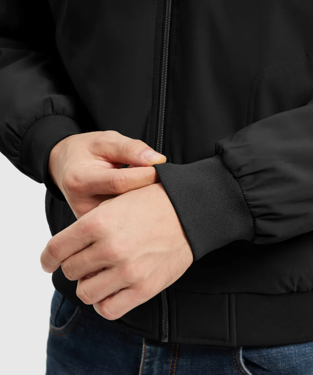 Men's Quilted Cotton Stand Collar Jacket