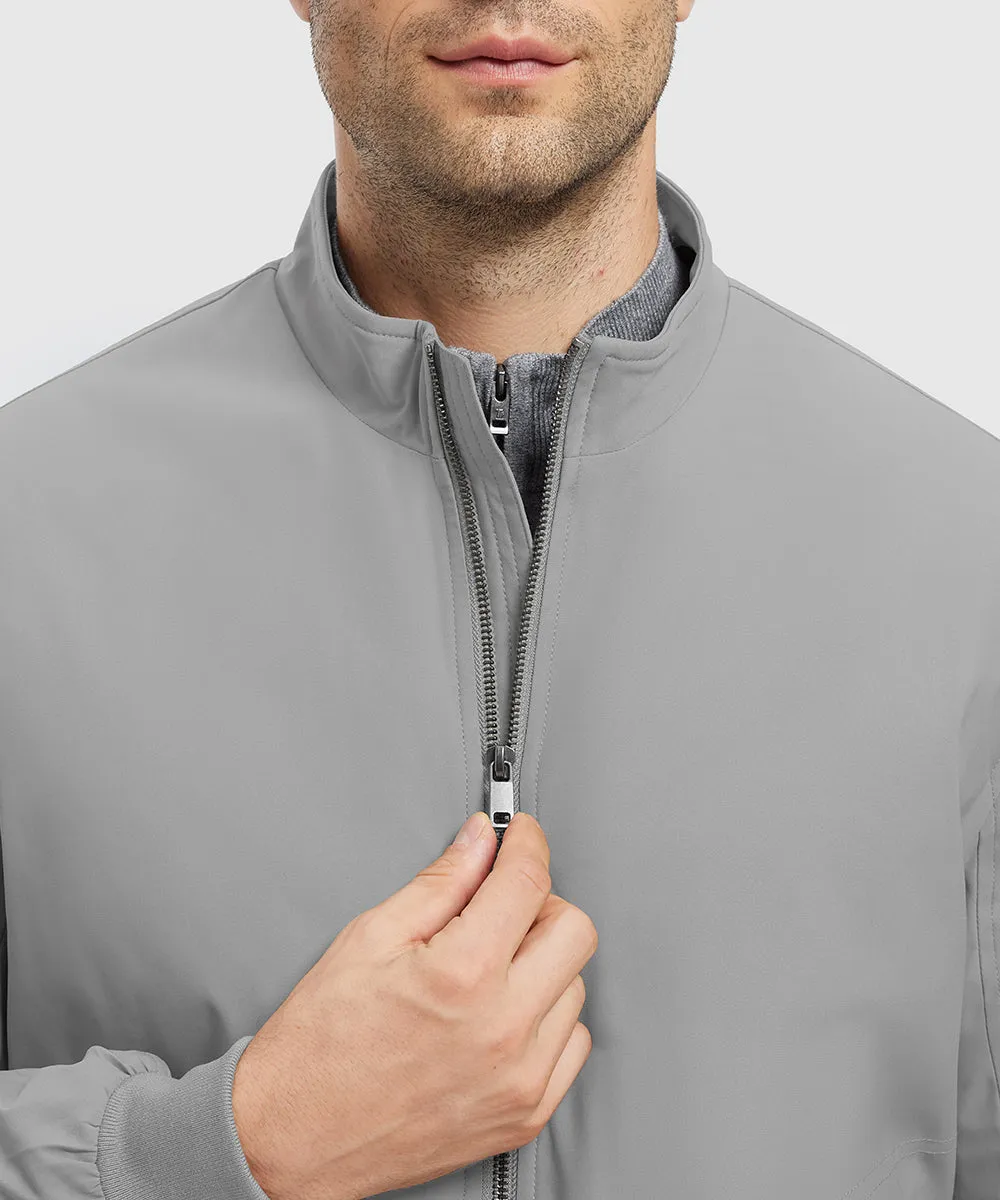 Men's Quilted Cotton Stand Collar Jacket