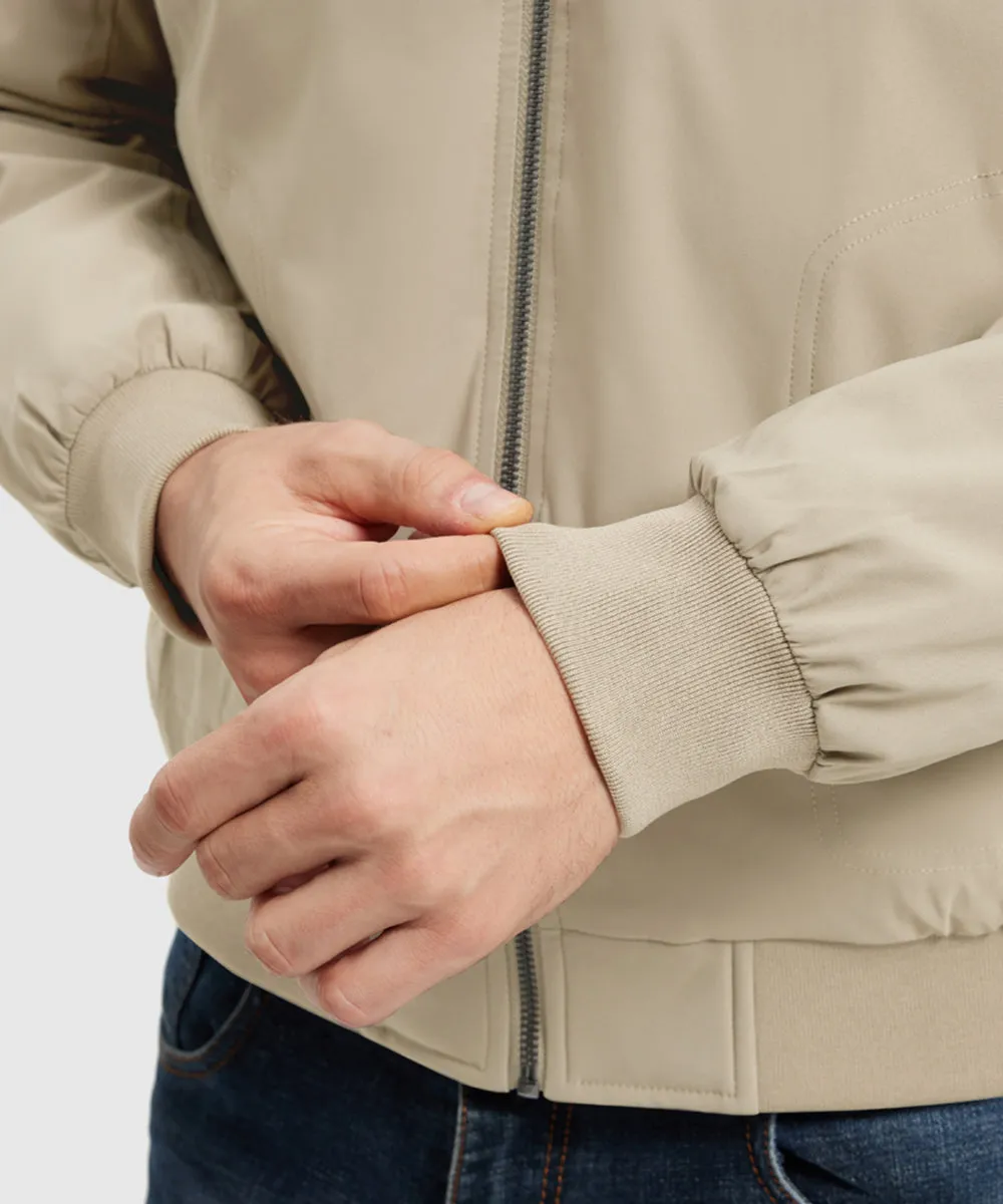 Men's Quilted Cotton Stand Collar Jacket