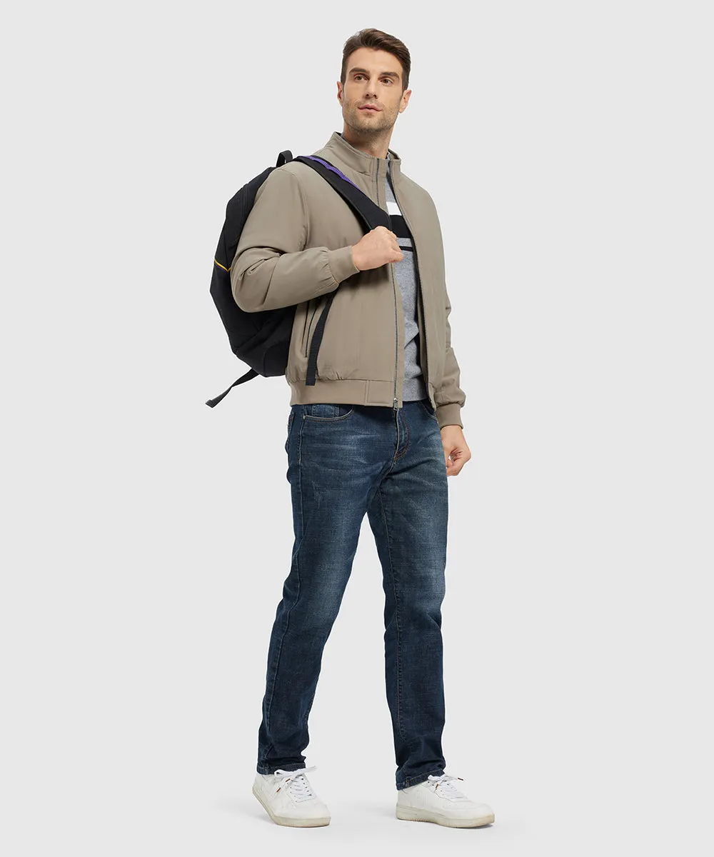 Men's Quilted Cotton Stand Collar Jacket