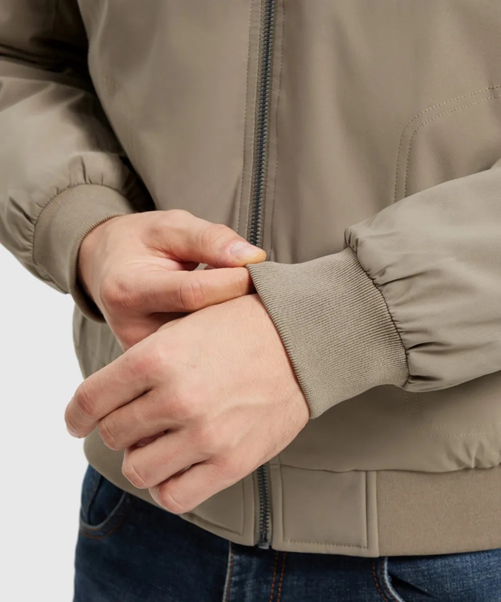 Men's Quilted Cotton Stand Collar Jacket