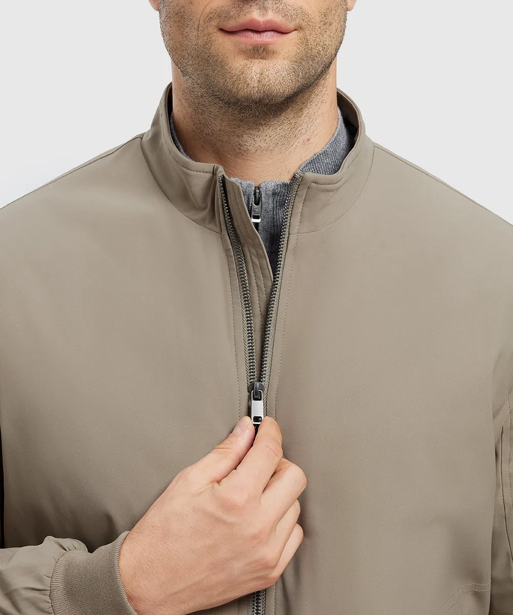 Men's Quilted Cotton Stand Collar Jacket