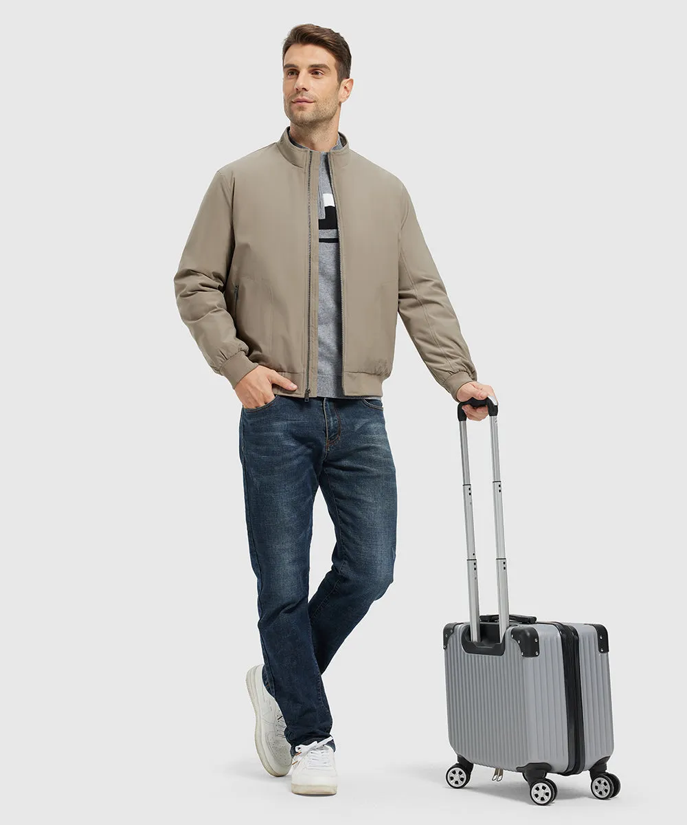 Men's Quilted Cotton Stand Collar Jacket