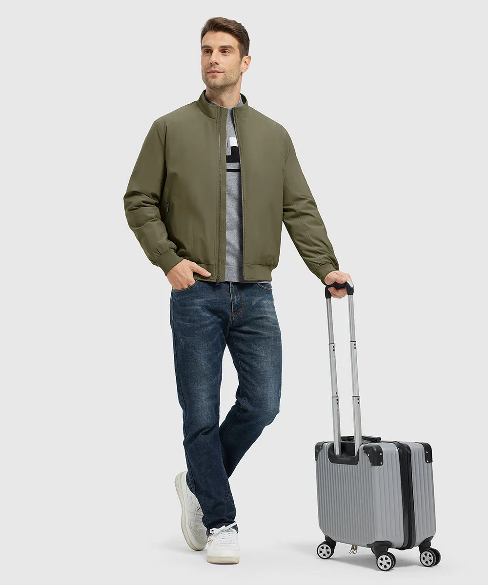 Men's Quilted Cotton Stand Collar Jacket