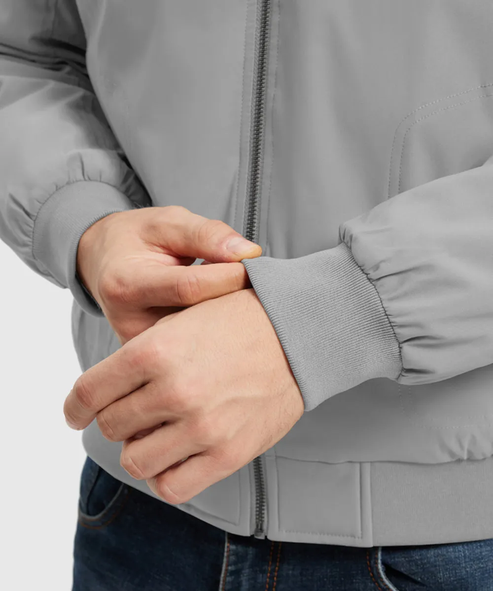 Men's Quilted Cotton Stand Collar Jacket