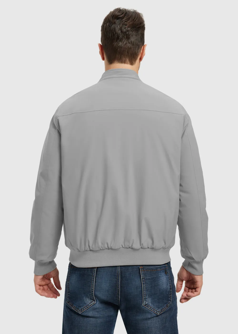 Men's Quilted Cotton Stand Collar Jacket