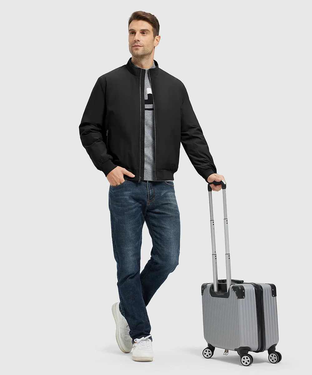 Men's Quilted Cotton Stand Collar Jacket