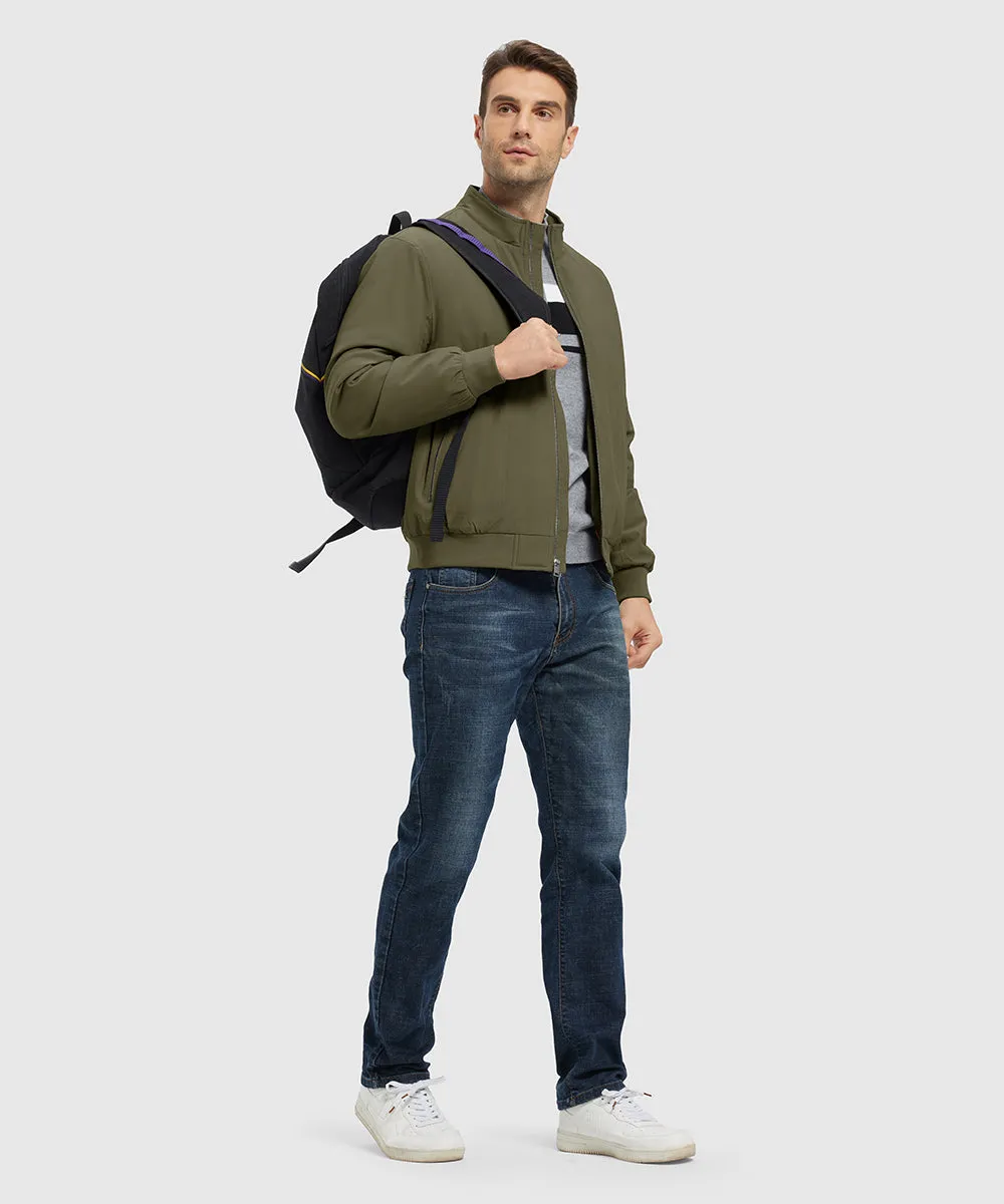 Men's Quilted Cotton Stand Collar Jacket
