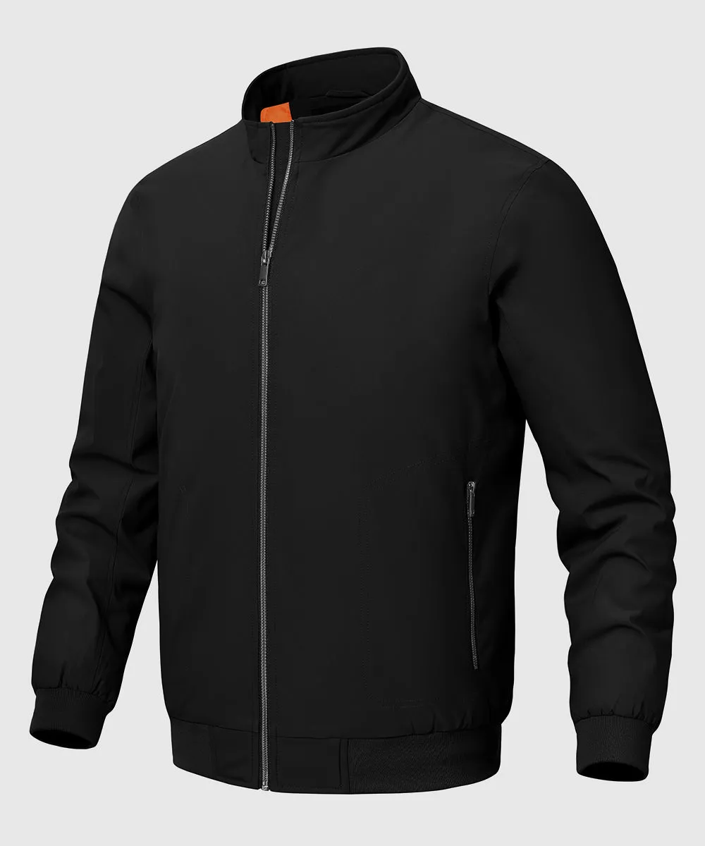 Men's Quilted Cotton Stand Collar Jacket