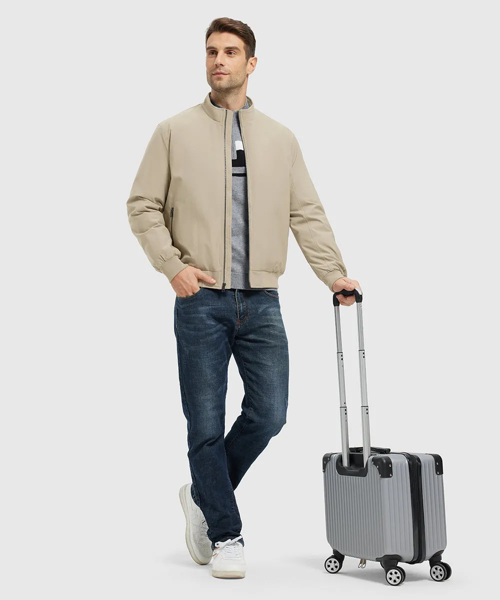 Men's Quilted Cotton Stand Collar Jacket
