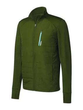 Men's Thermal Hybrid Sport Jacket,Olive
