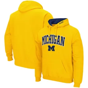Michigan Wolverines NCAA UK Large Colosseum Arch & Logo 3.0 Pullover Hoodie - Maize