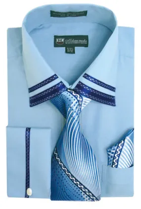 Milano Moda Shirt SG-28C-Light Blue