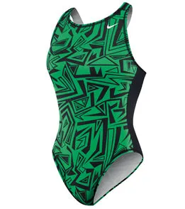 NIKE SWIM Angled Lanes Water Polo High Neck Tank (28, 34, 36 Only)