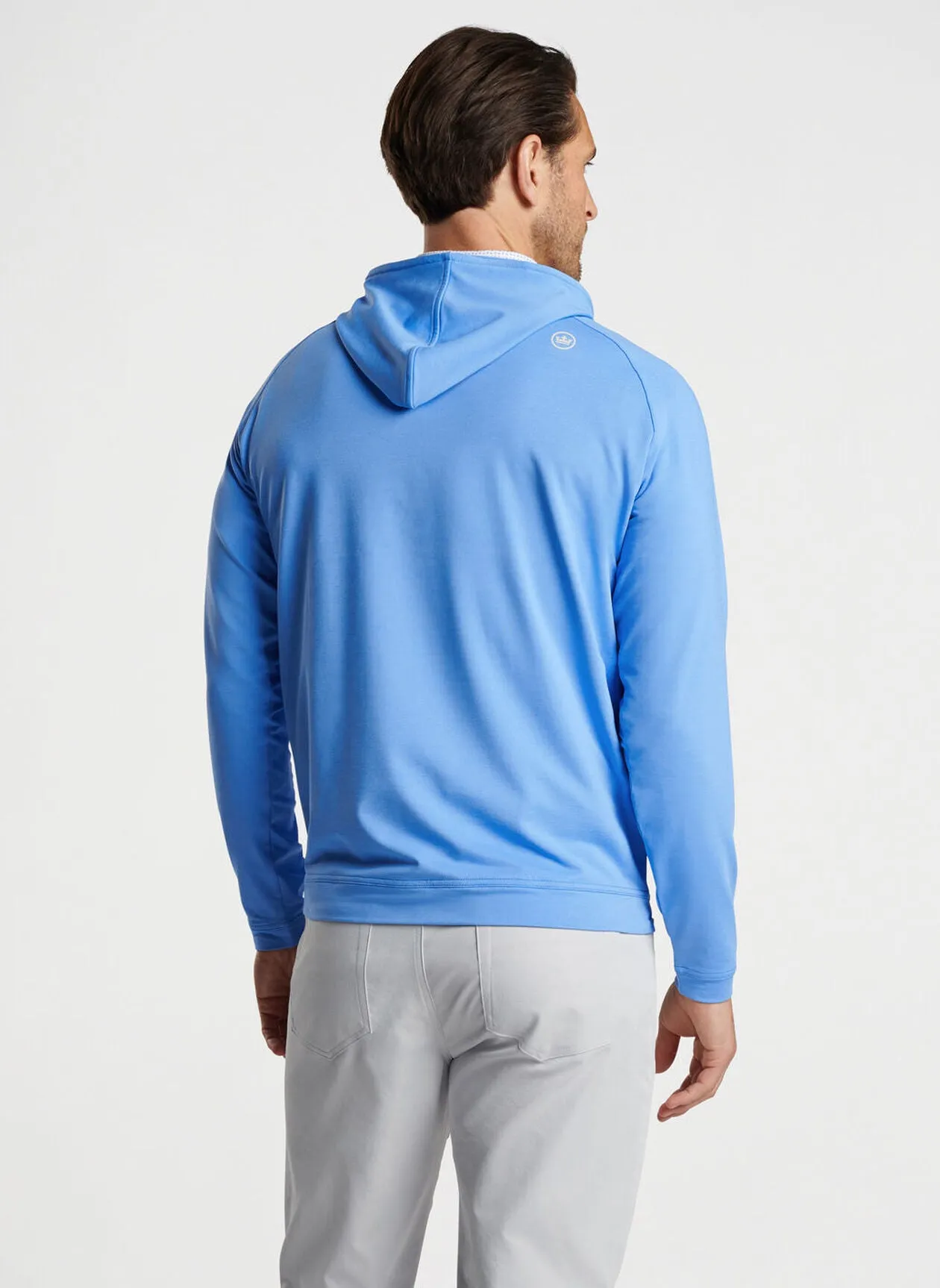 Peter Millar Pine Performance Hoodie Liberty Blue