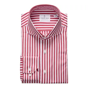 Red & White Striped Dress Shirt