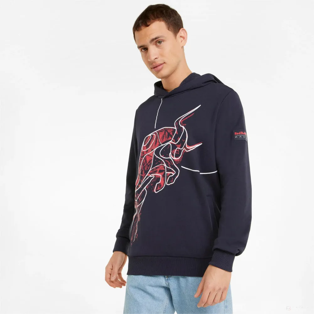 Red Bull Team Hooded Sweatshirt, Blue, 2022