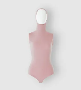 RUUQ Bodysuit Sleeveless with Hijab Cap - Rose