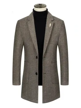 Single-breasted Men's Coat