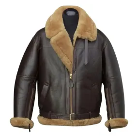 Sky King B3 Bomber Leather Jacket – Classic & Warm