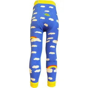 Slugs & Snails Footless Tights Rainbow Clouds