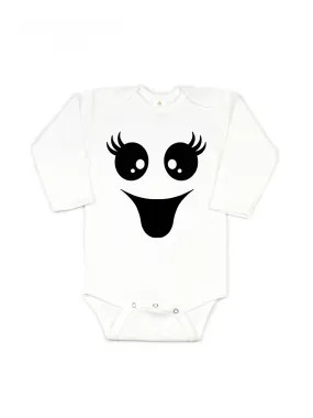 Smiling Ghost Halloween Baby Bodysuit