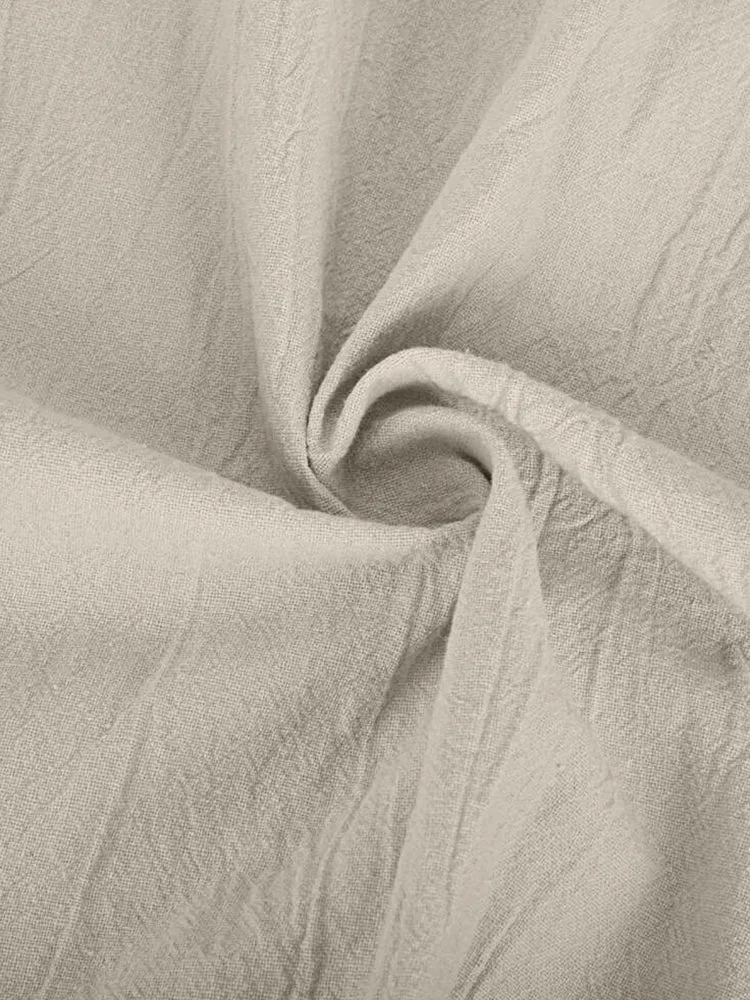 Solid Cotton Linen Sleeveless Shirt
