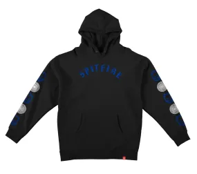 Spitfire Youth Old English Combo Sleeve Hoodie - Black/Blue
