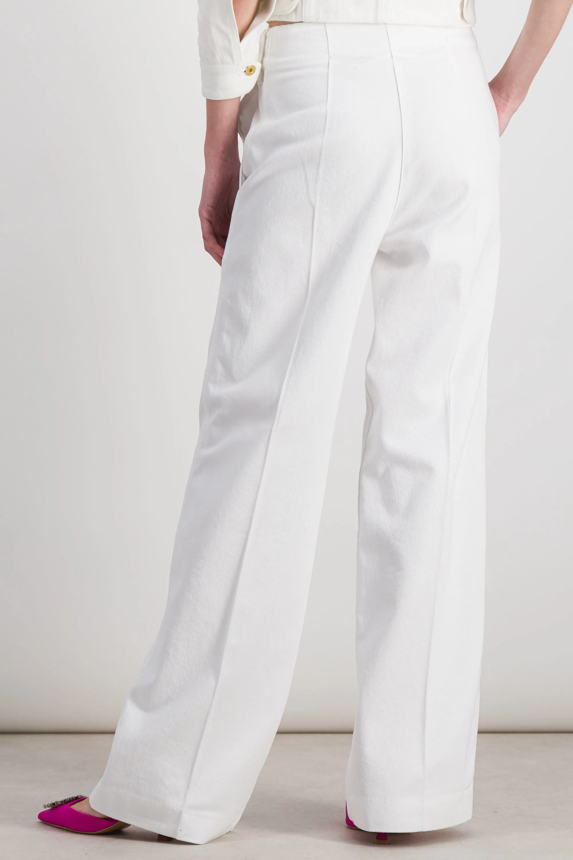 Straight leg eco denim pants
