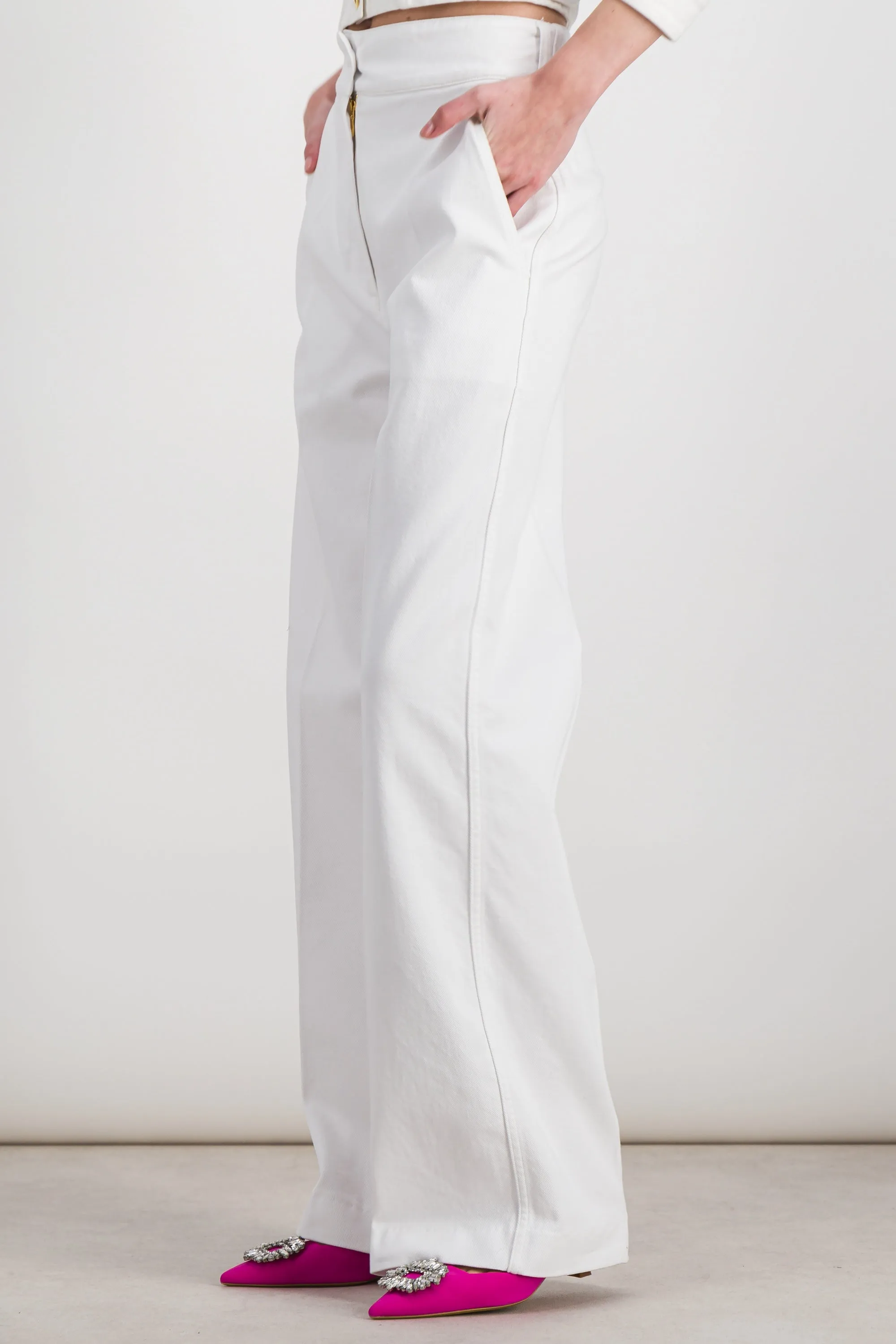 Straight leg eco denim pants