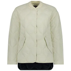 Talei Women's Quilted Bomber - Cream