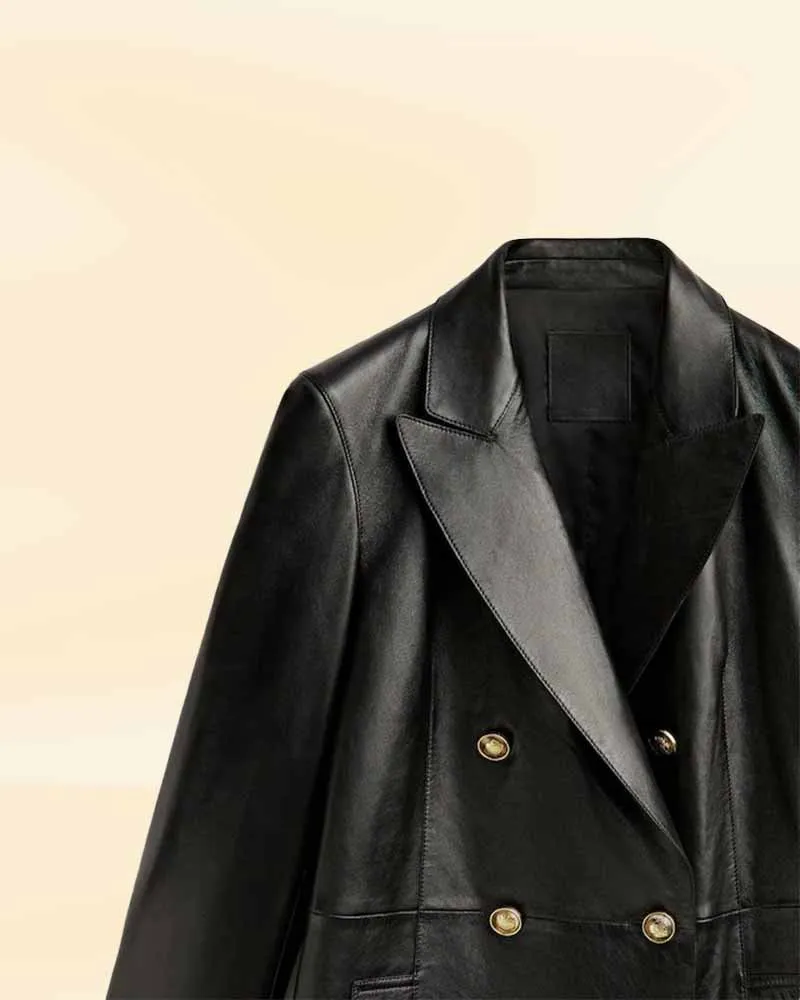 The Opulent Odyssey leather coat