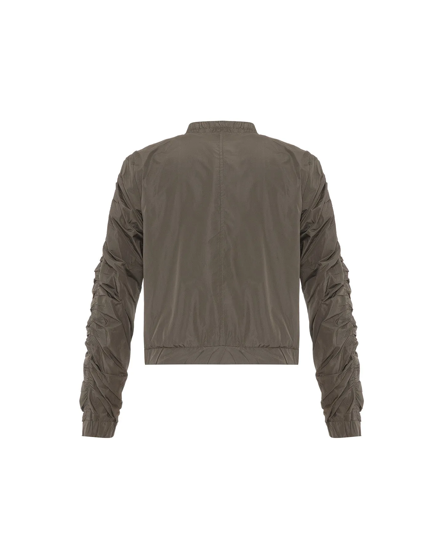 Theia Zip Taffeta Bomber