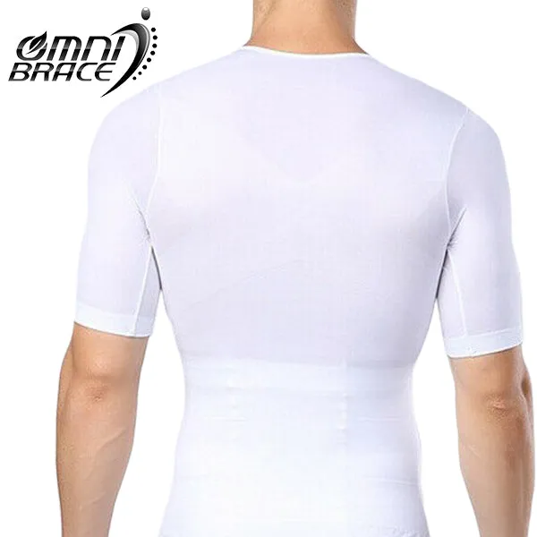 V-Neck Body Short Sleeve Compression T-Shirt