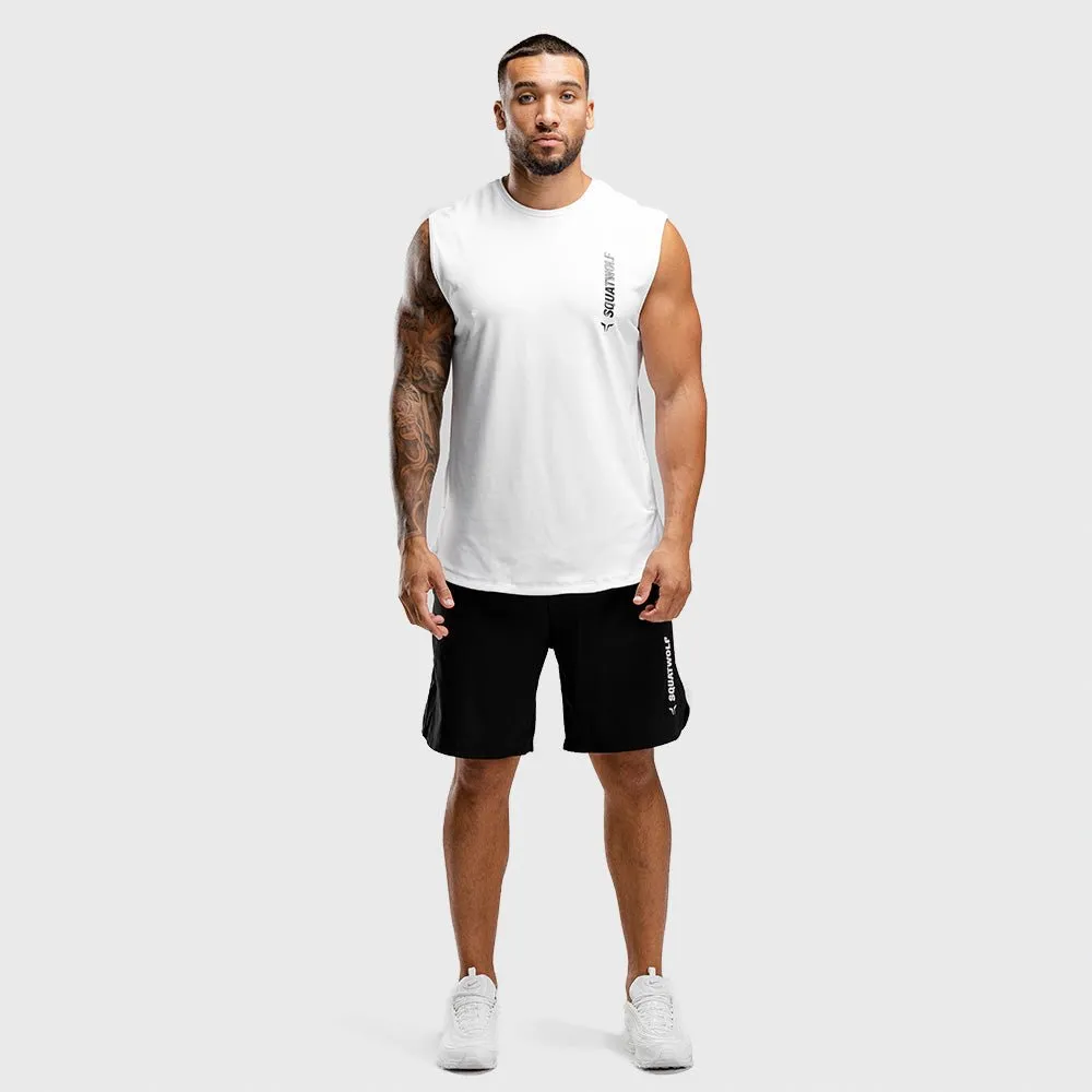 Warrior Cut-Off Tank - Pearl White